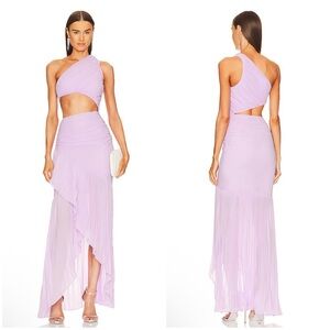 Michael Costello x REVOLVE Britney Gown in Lilac Size XXS